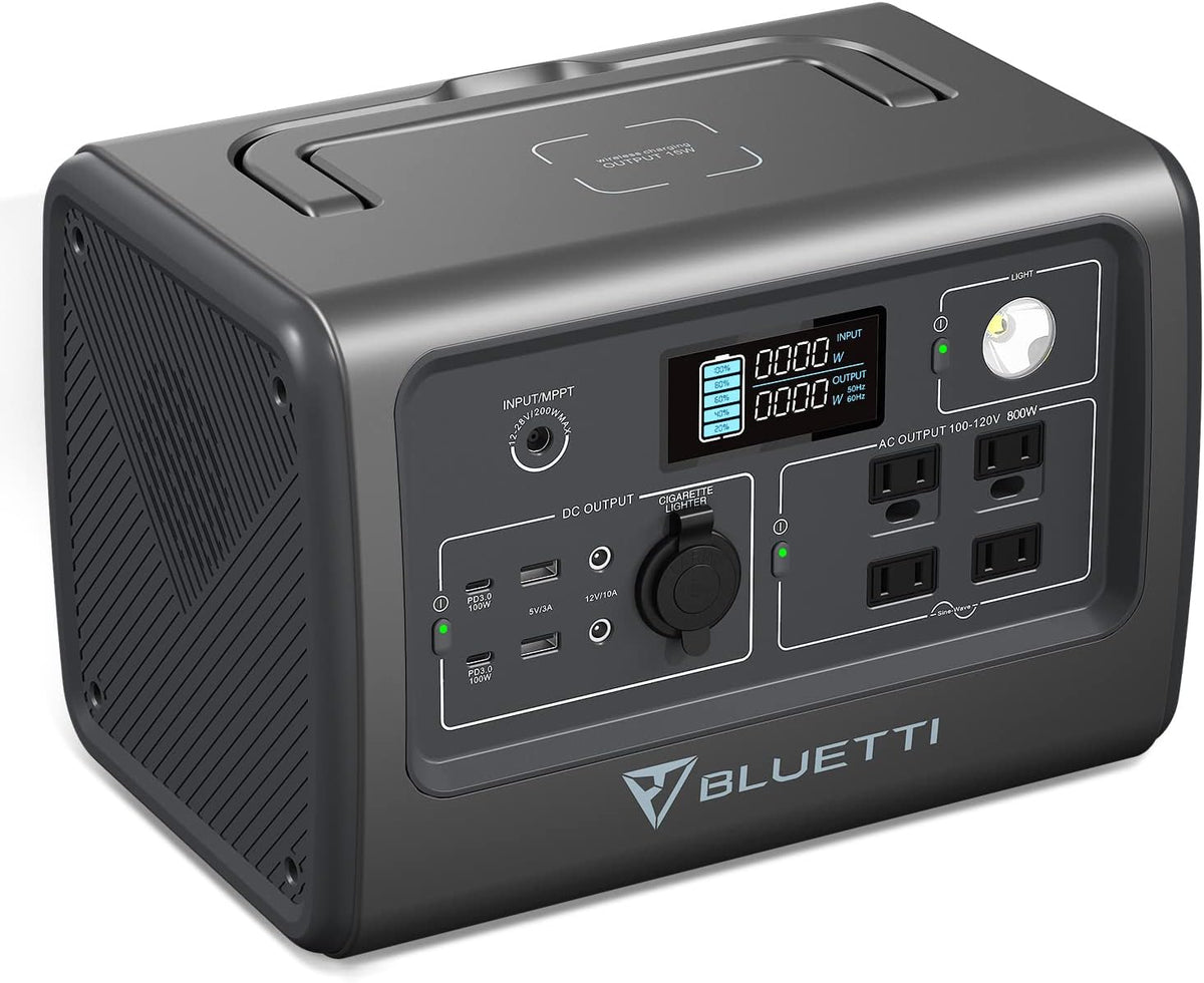 800W/716Wh Portable Power Station LiFePo4 Battery Pack with 4 110V AC Outlets O9969