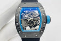 Skeleton Blue Dial Black Bezel Black Canvas Strap Watch B879421