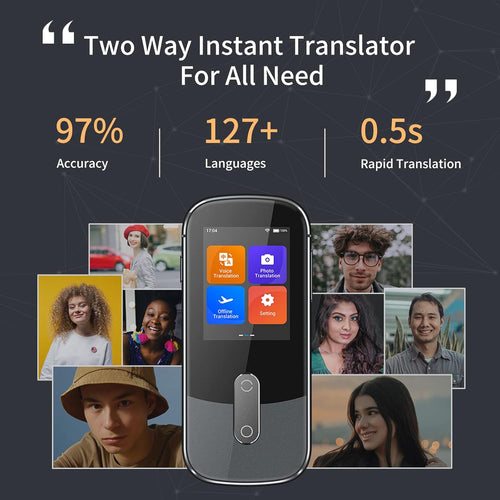127 Language Voice Image Translator with Wi-Fi Hotspot Connection D105