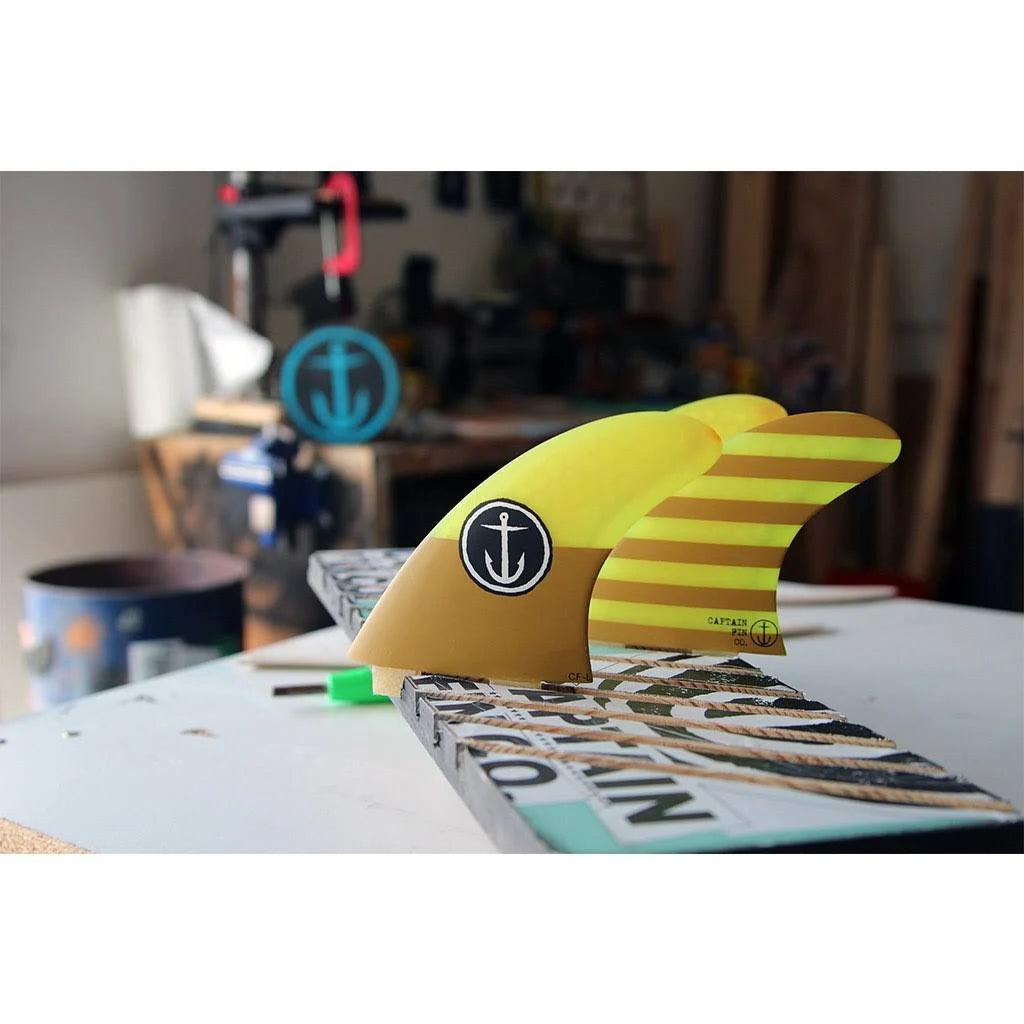 Yellow Tri Fin Set Q3578