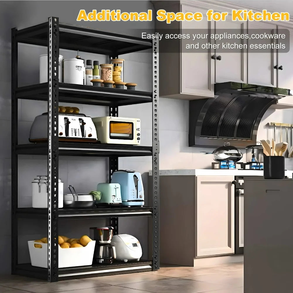 5 Tier Heavy Duty Metal Storage Shelves K47274