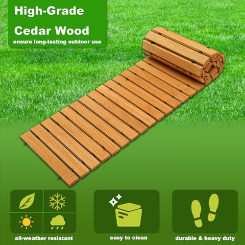 8FT Wooden Garden Pathway C2646