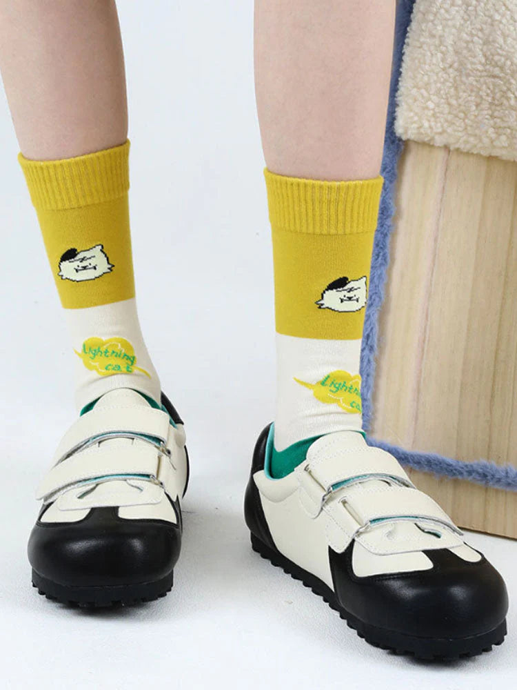 Cute Cartoon Kitty Mid-Calf Socks G820097