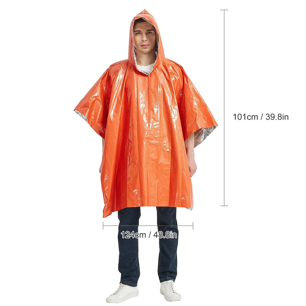 Outdoor Waterproof Thermal Raincoat Poncho N1242