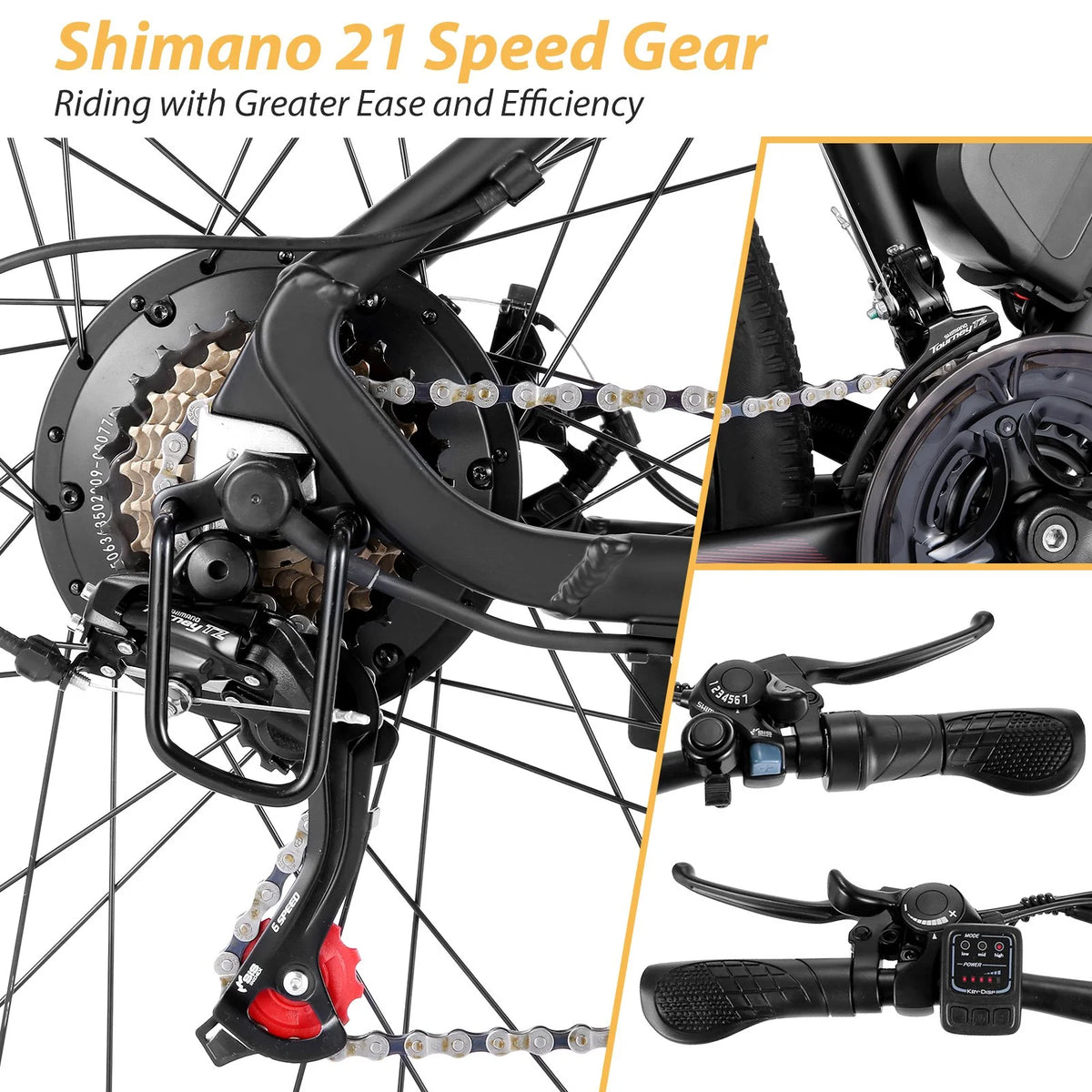 500W 21-Speed 27.5" Electric Mountain Bike L860543