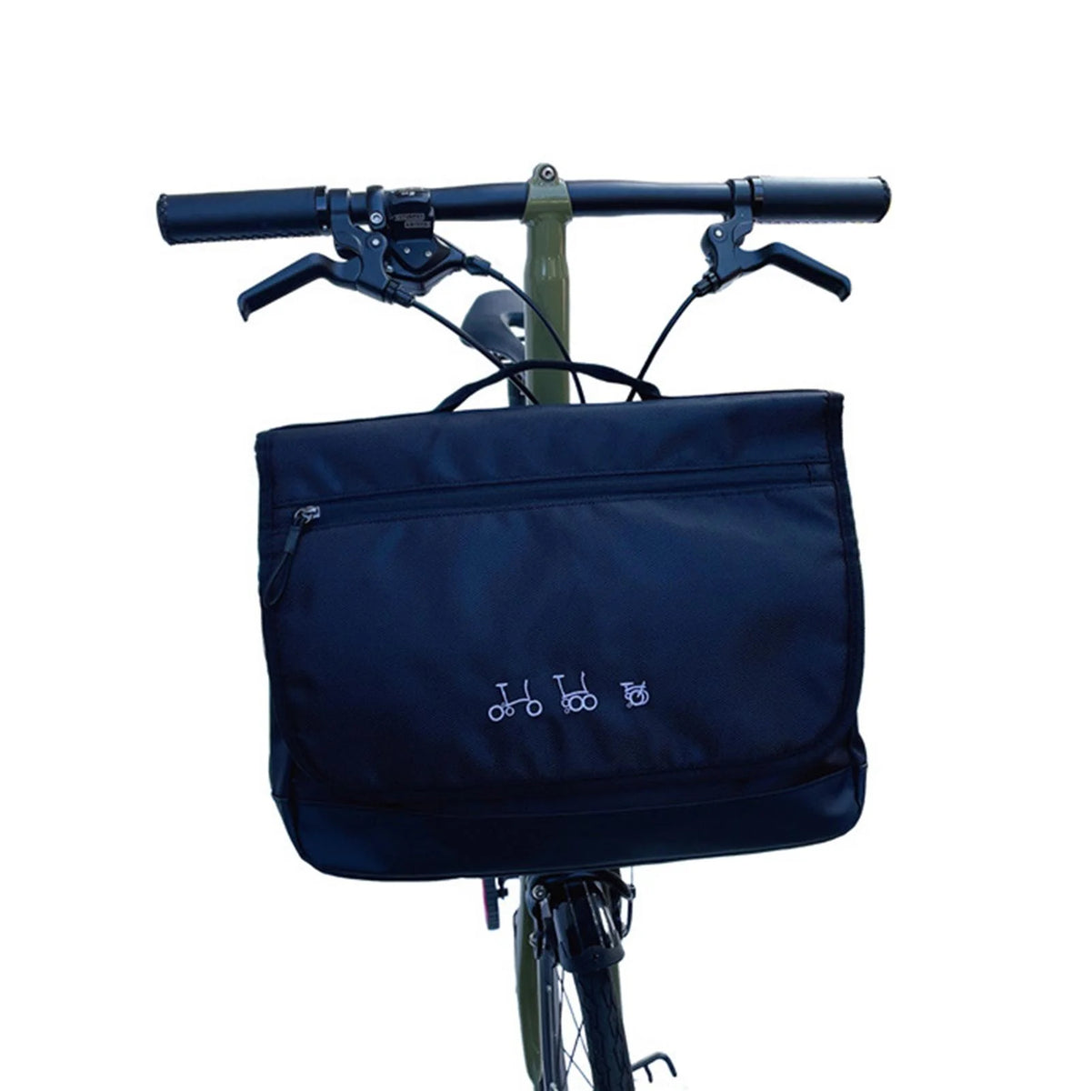 Folding Bike Basket Handlebar with Rain Cover X6243