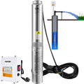 3HP 230V 37GPM 640 ft Head 4 inch Stainless Steel Submersible Pump M6539