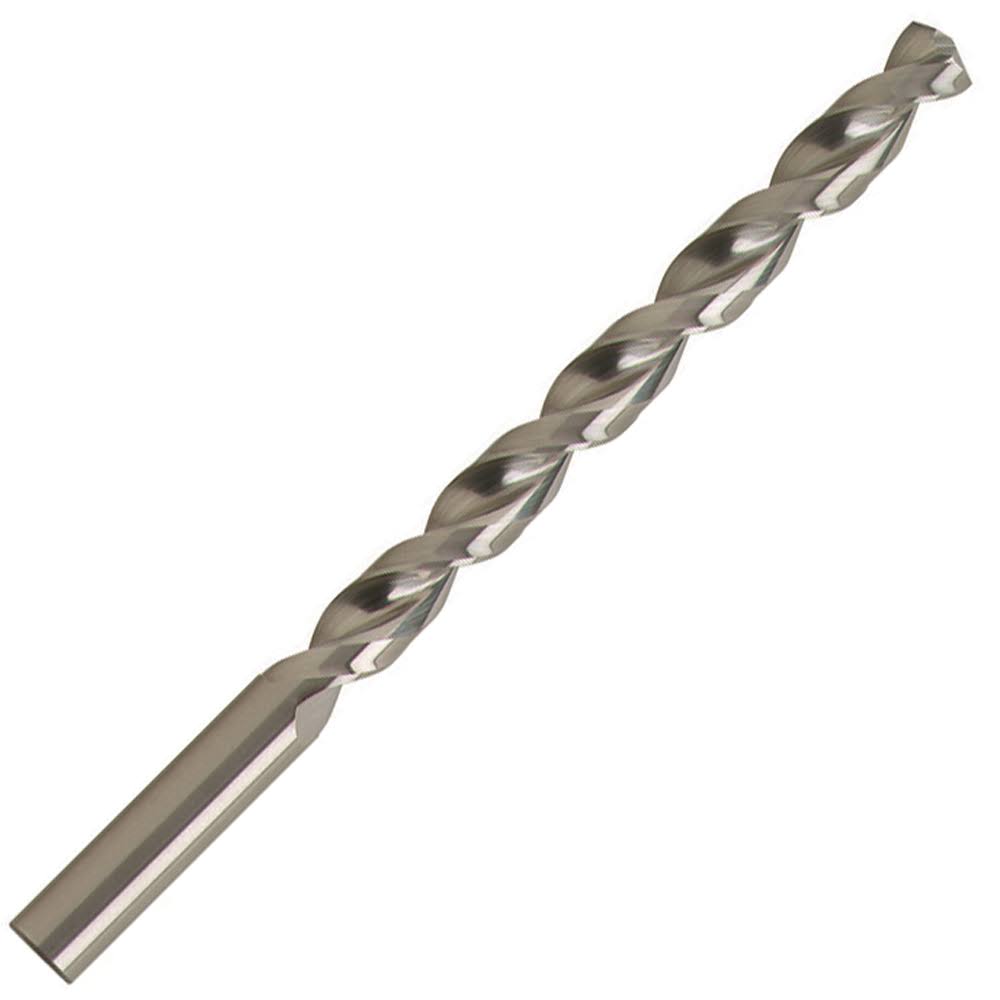 1/2x22 Diameter Carbide 130° Point Jobber Length Drill, Bright Finish, 114.3mm LOC E963