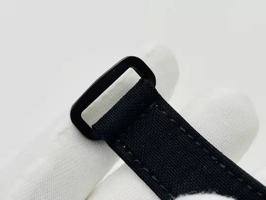 Skeleton Blue Dial Black Bezel Black Canvas Strap Watch B879421