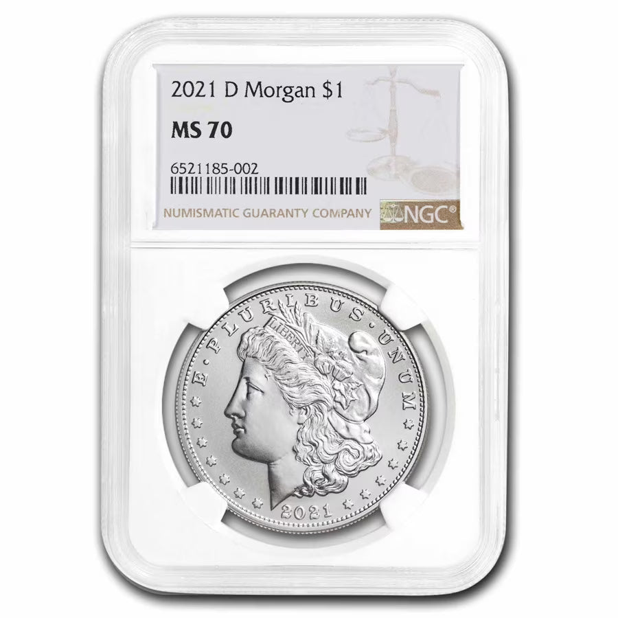 Silver Morgan Dollar MS-70 NGC W749912