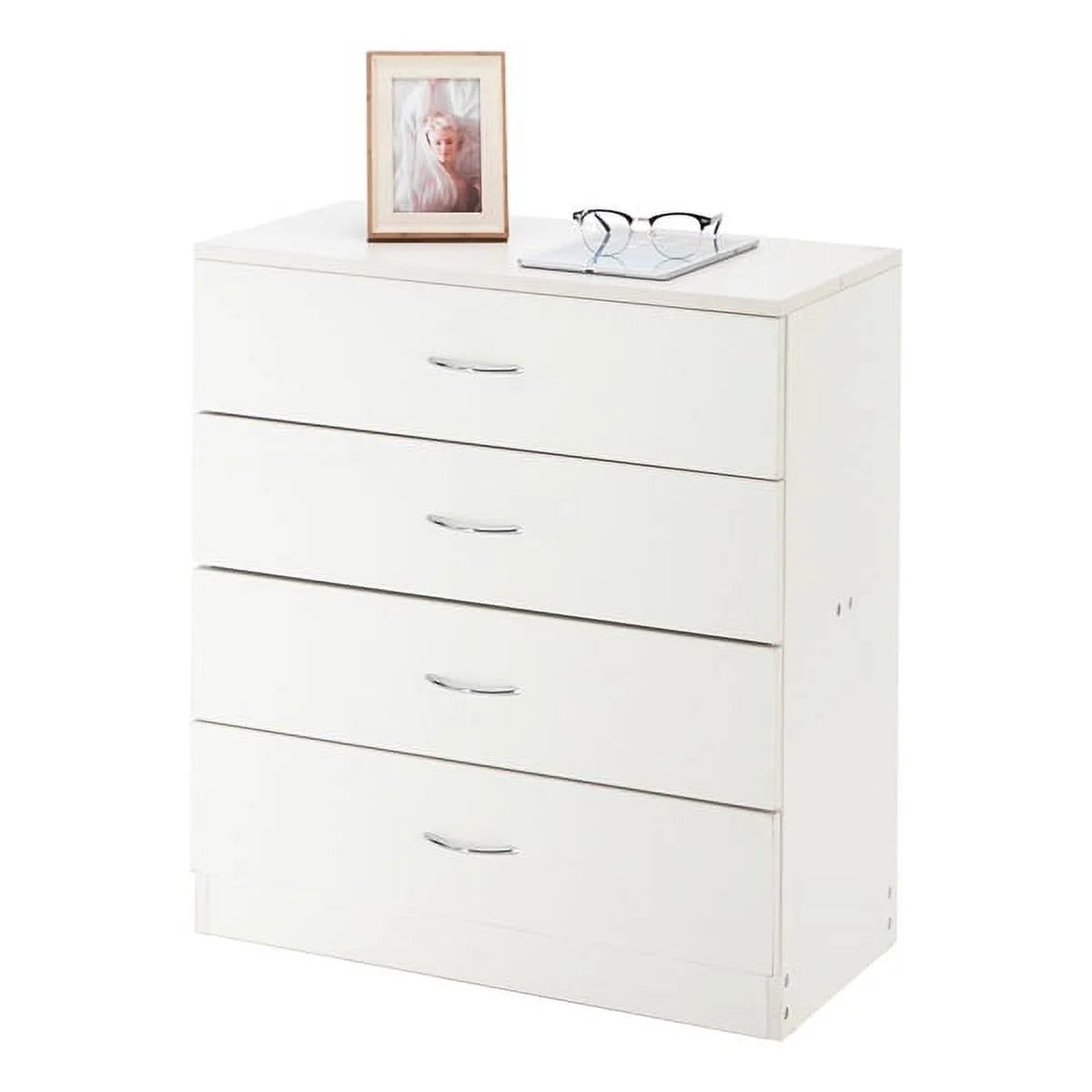 White 4 Drawer Dresser N9718