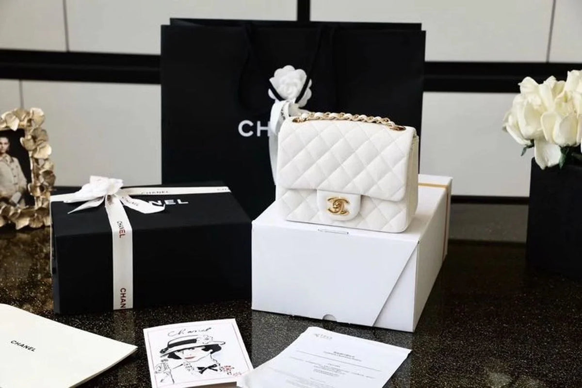 White Mini Flap Bag G2095