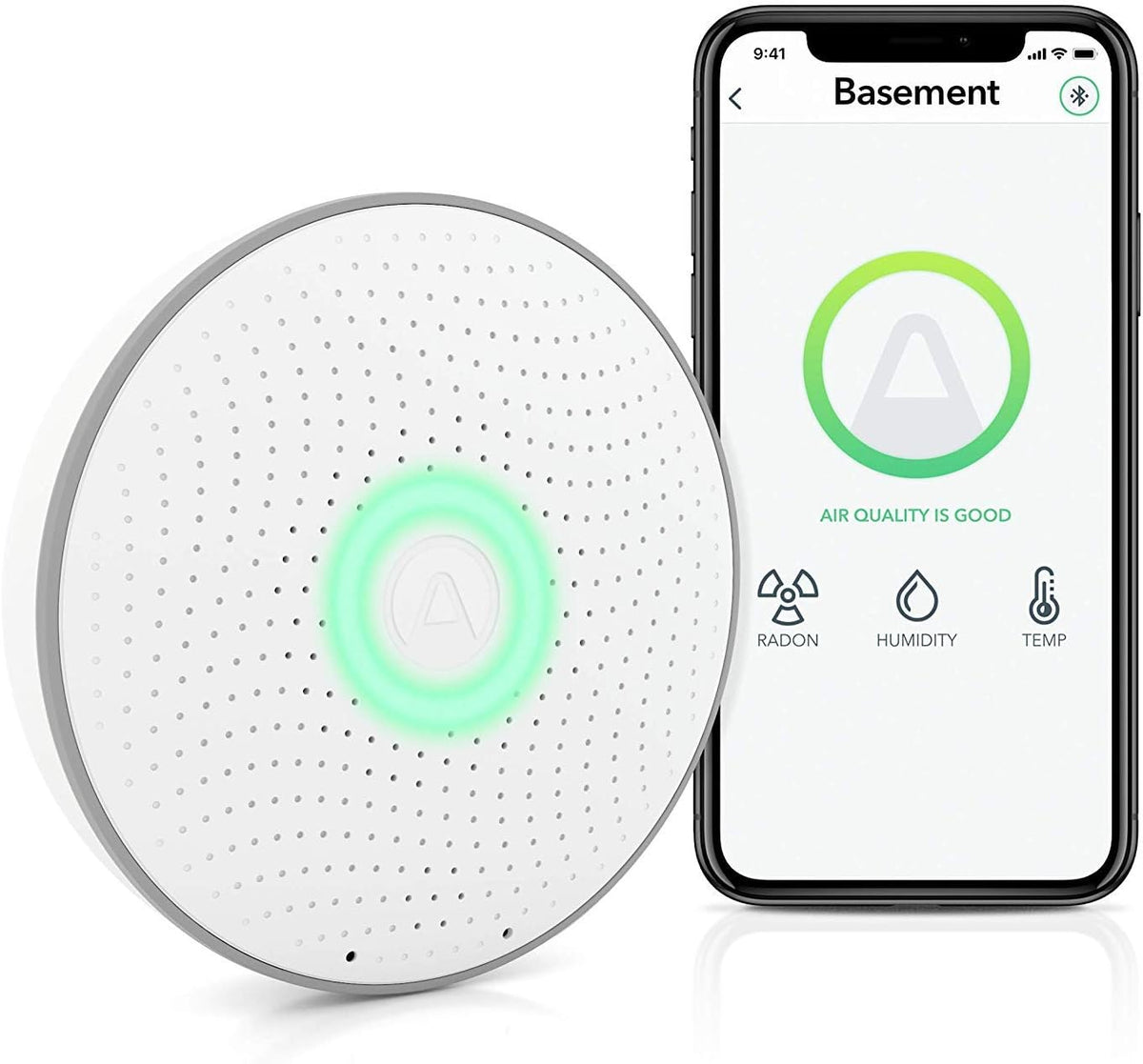Radon Monitor with Humidity & Temperature Detector P856362