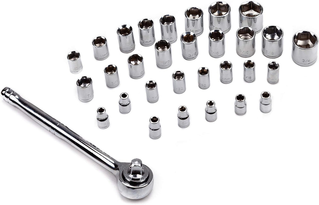 123 Piece Ratchet Wrench and Socket Tool Set with Storage Case V9925