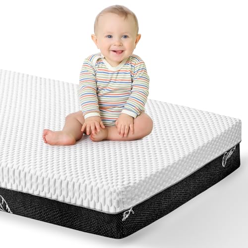 52 x 27 Dual-Sided Baby and Toddler Mattress with Memory Foam L338119