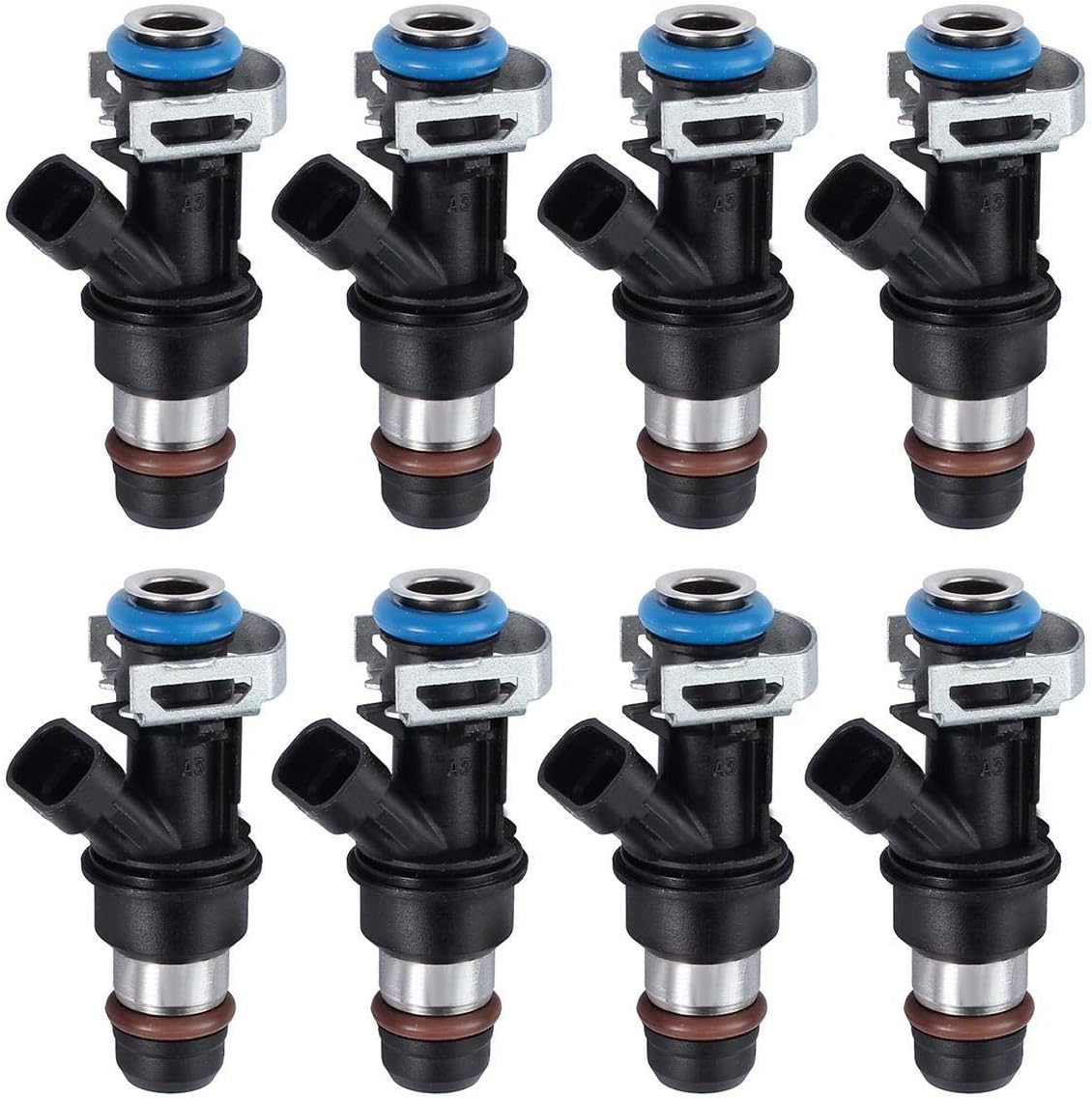 8pcs Fuel Injectors 4 Hole Flow Matched D3514