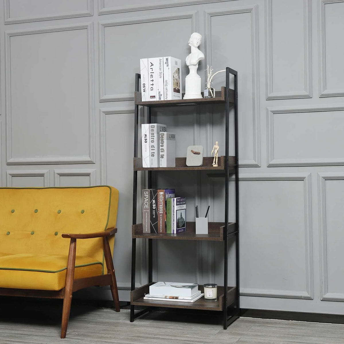 4 Tier Standing Ladder Shelf S5991