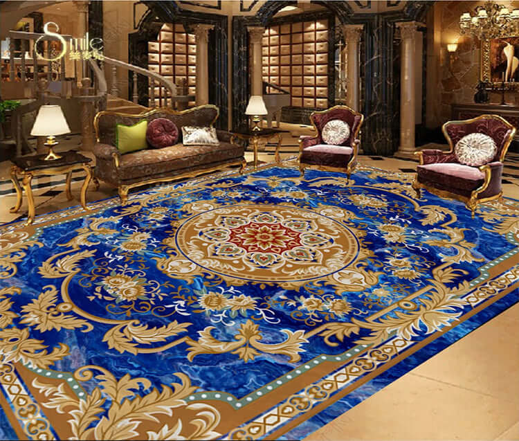 Blue 3d Ceiling Wallpaper N90736