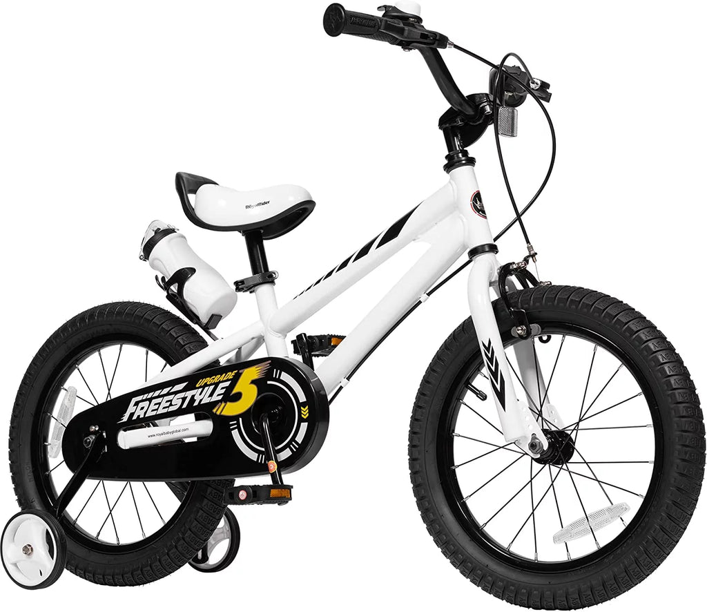 16 In Black Kids Bike with Training Wheels B4210