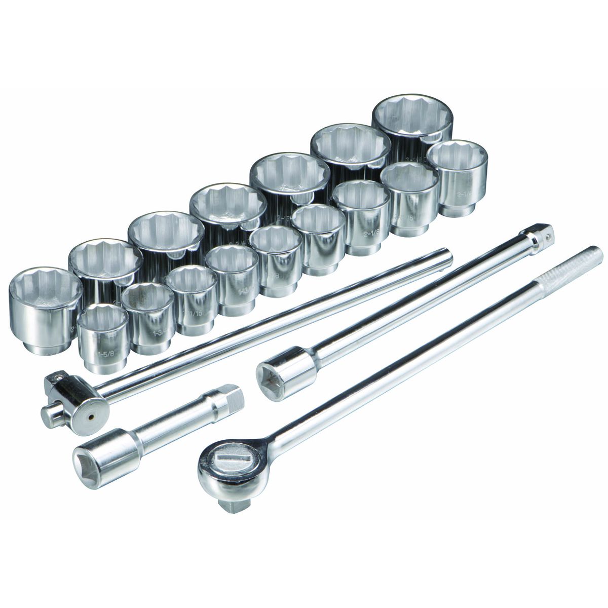1 in. Drive SAE Jumbo Socket Set, 21-Piece C18523