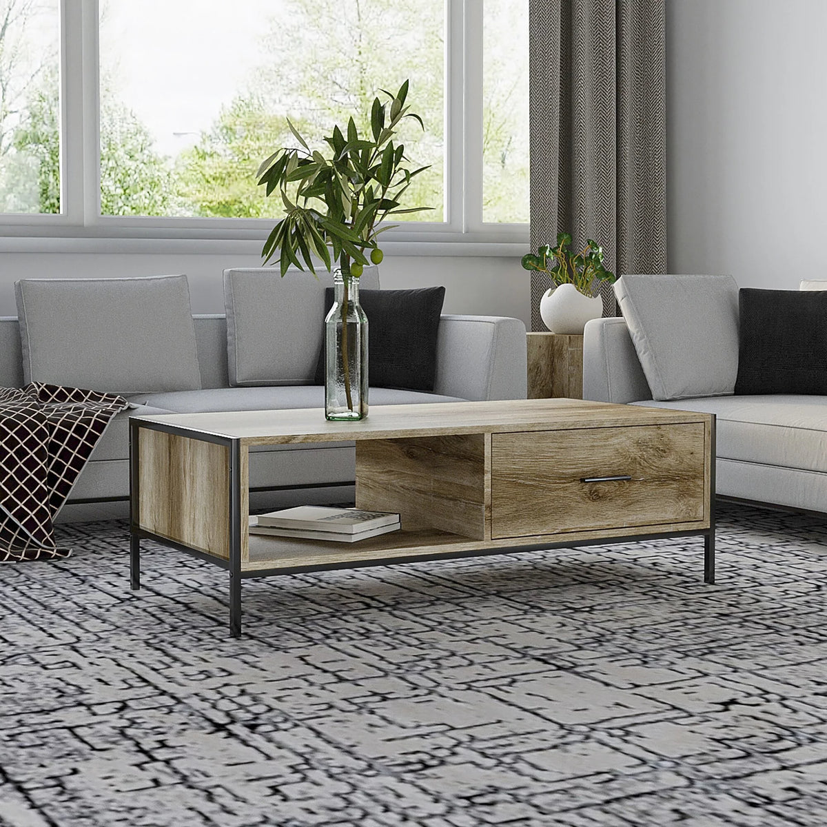2-Piece Coffee and End Table Set E57123