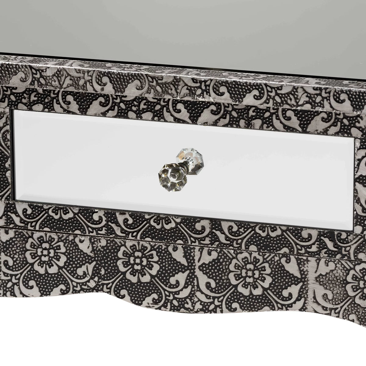 Mirrored Glass 2 Drawer Console Table X7288