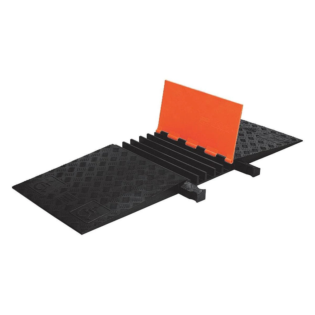 Cable Protector, Hinged, 5 Channels, 1.5Ft. O7508
