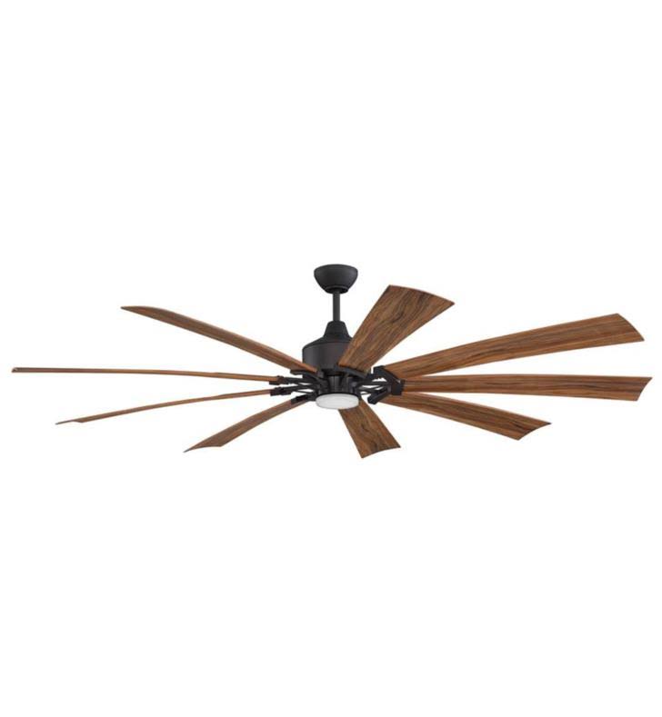 Polished Nickel Ceiling Fan with Light Kit O876