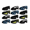 Clear Smoked Blue and Yellow Sky Diving Goggles X83444