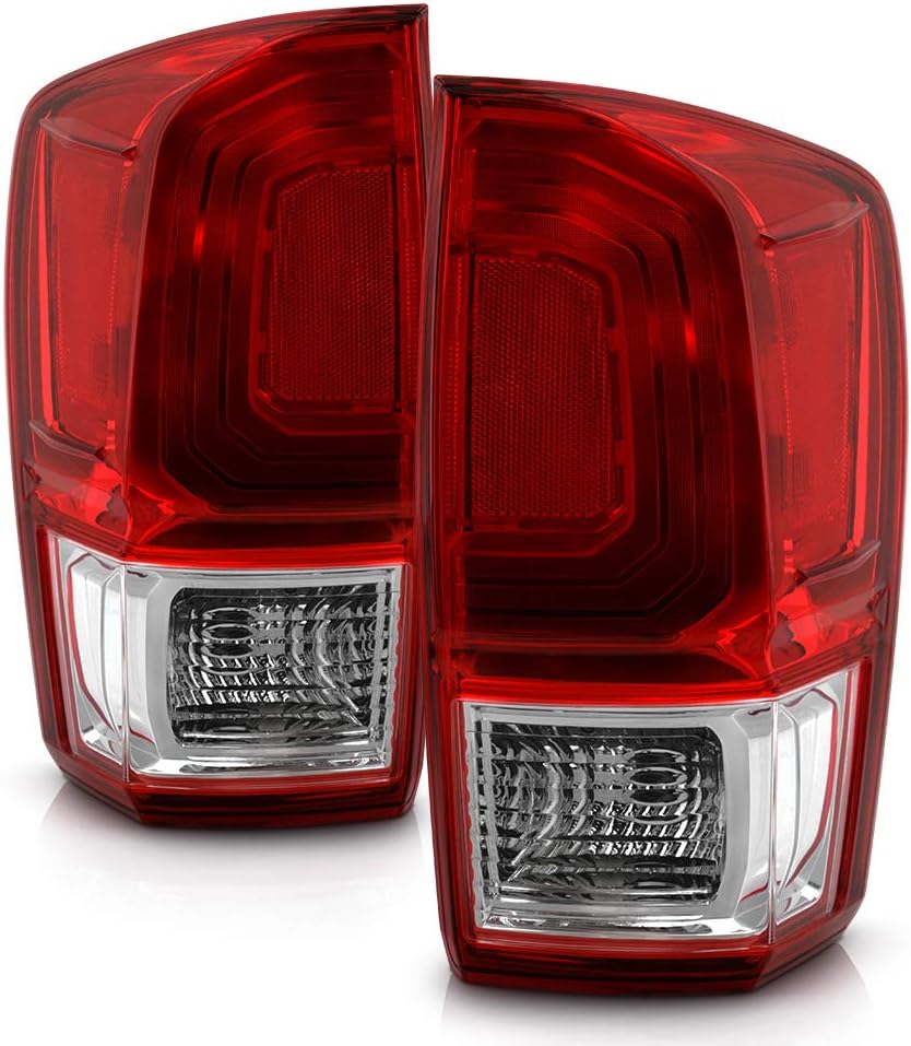 Red Clear Rear Tail Lights Brake Lamps Assembly Pair Set Q932065
