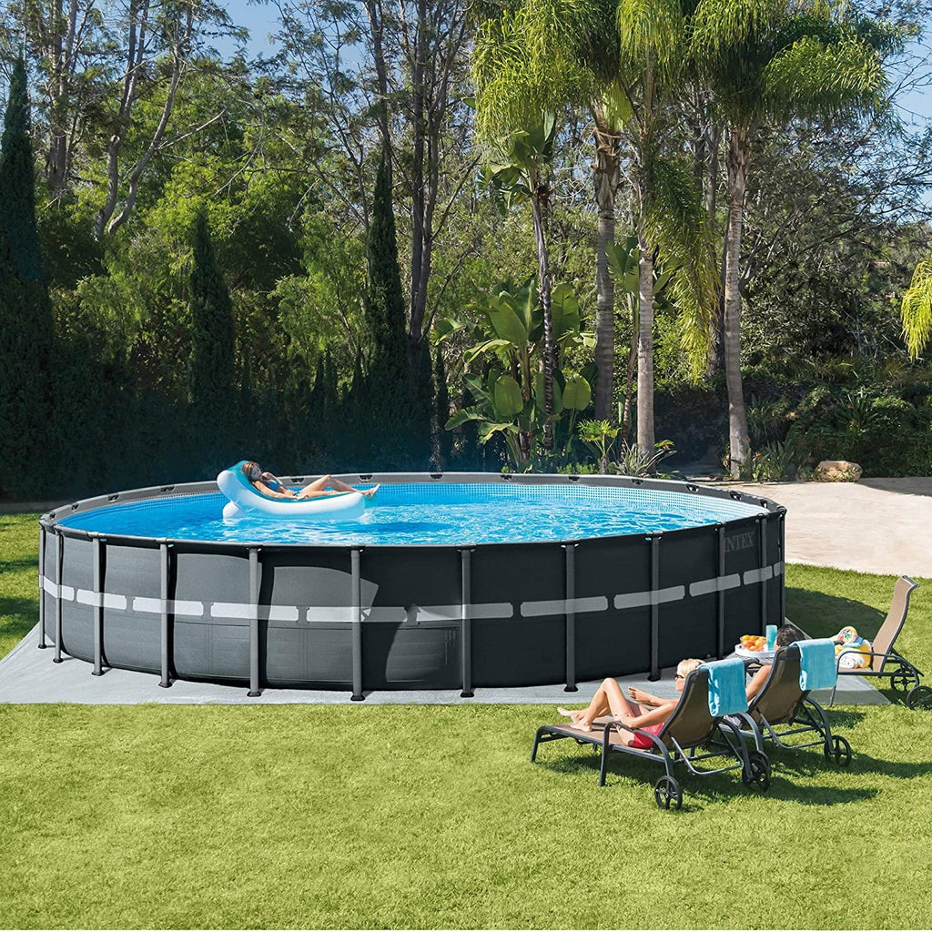 26ft X 52in Round Frame Pool Set with Sand Filter Pump J280