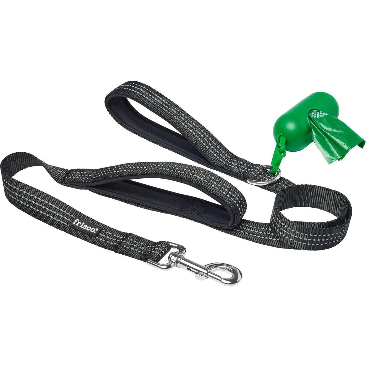 Traffic Leash with Dual Padded Handles & Poop Bag Dispenser U224098
