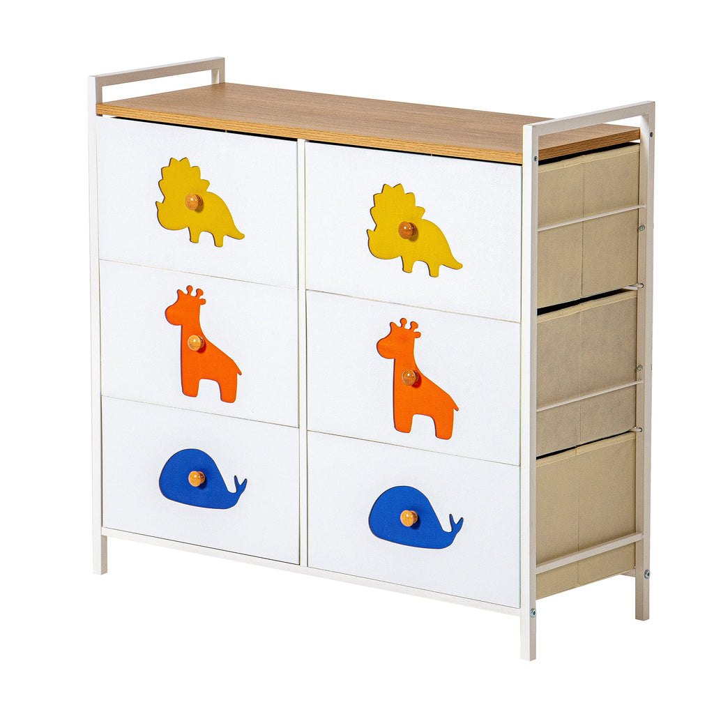 White 5 Drawer Dresser C134