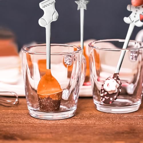 24 Pcs Stainless Steel Christmas Stirring Spoons T36248