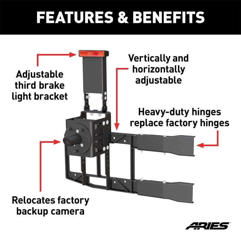 Heavy-Duty Spare Tire Carrier Y176