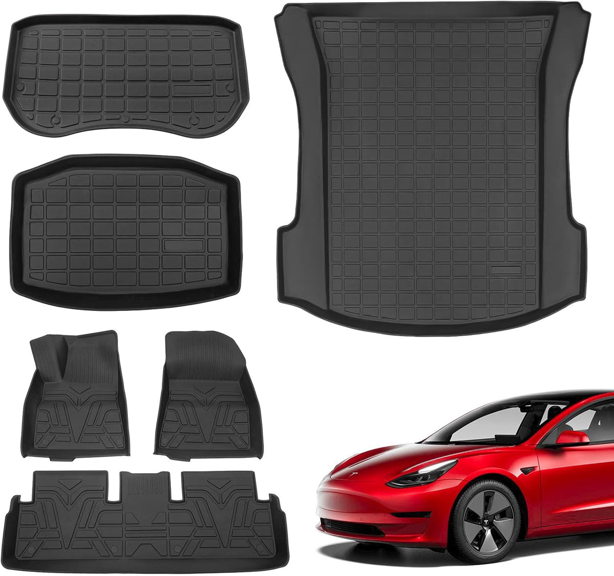 TPE Cargo Liner Trunk Mat Floor Mats P3663