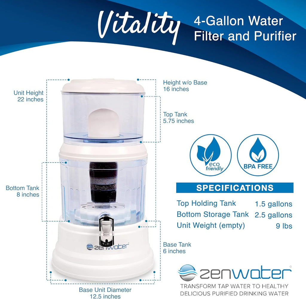 Portable 4-Gallon Countertop Water Filter System Y526311
