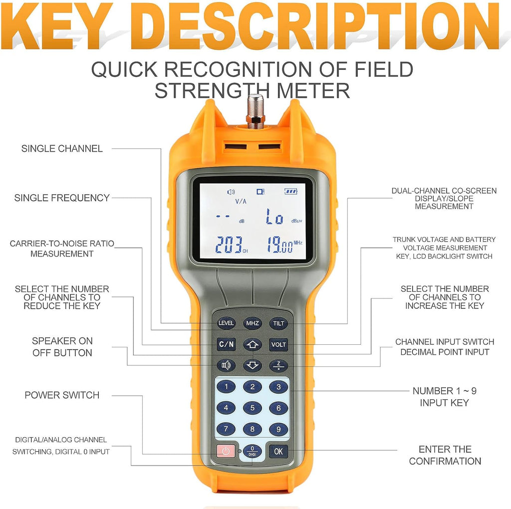 CATV Signal Level Meter 47-870MHz W4869