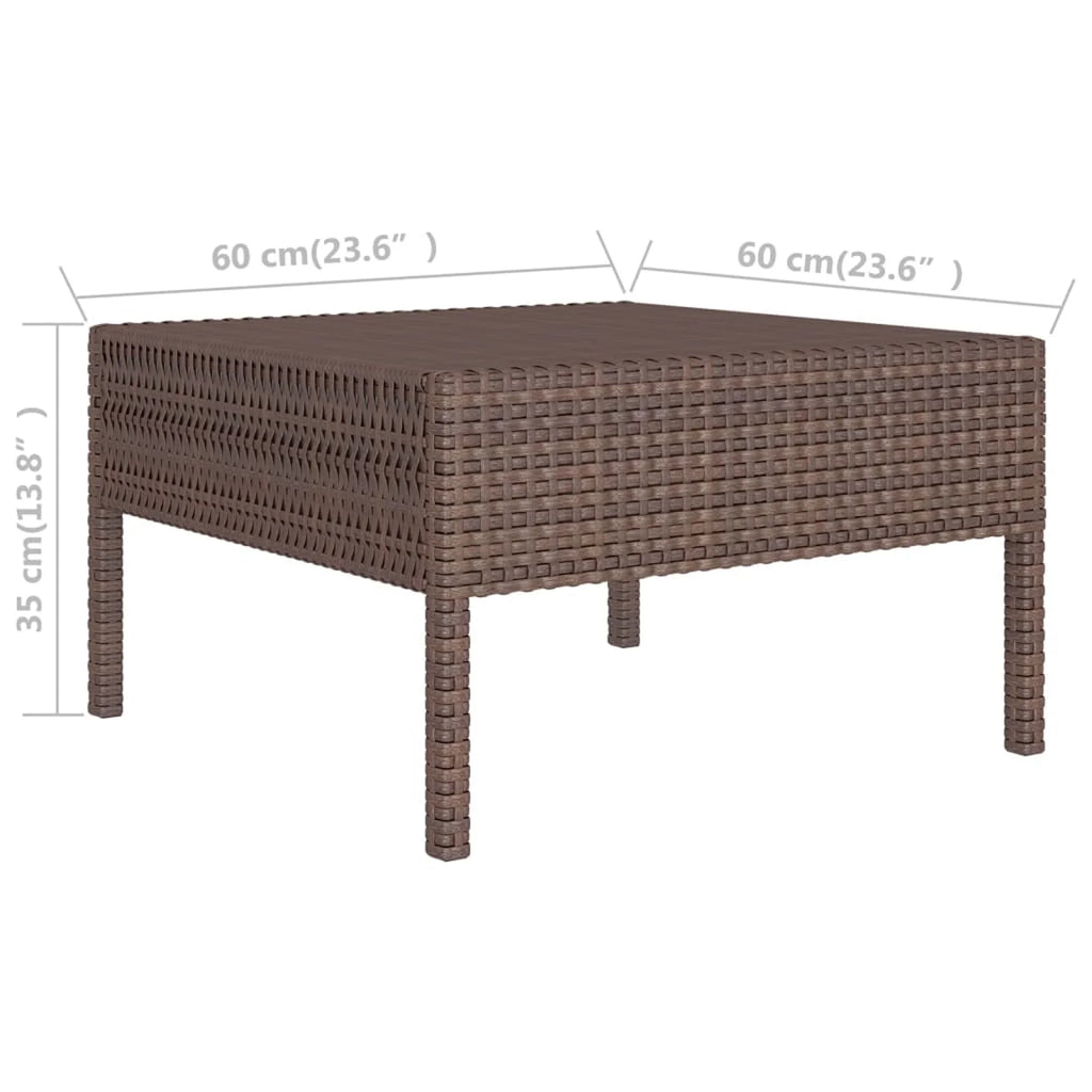 9 Piece Poly Rattan Sectional Outdoor Furniture Set Z387