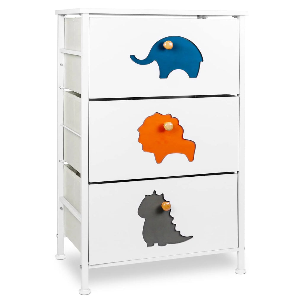 White 5 Drawer Dresser C134