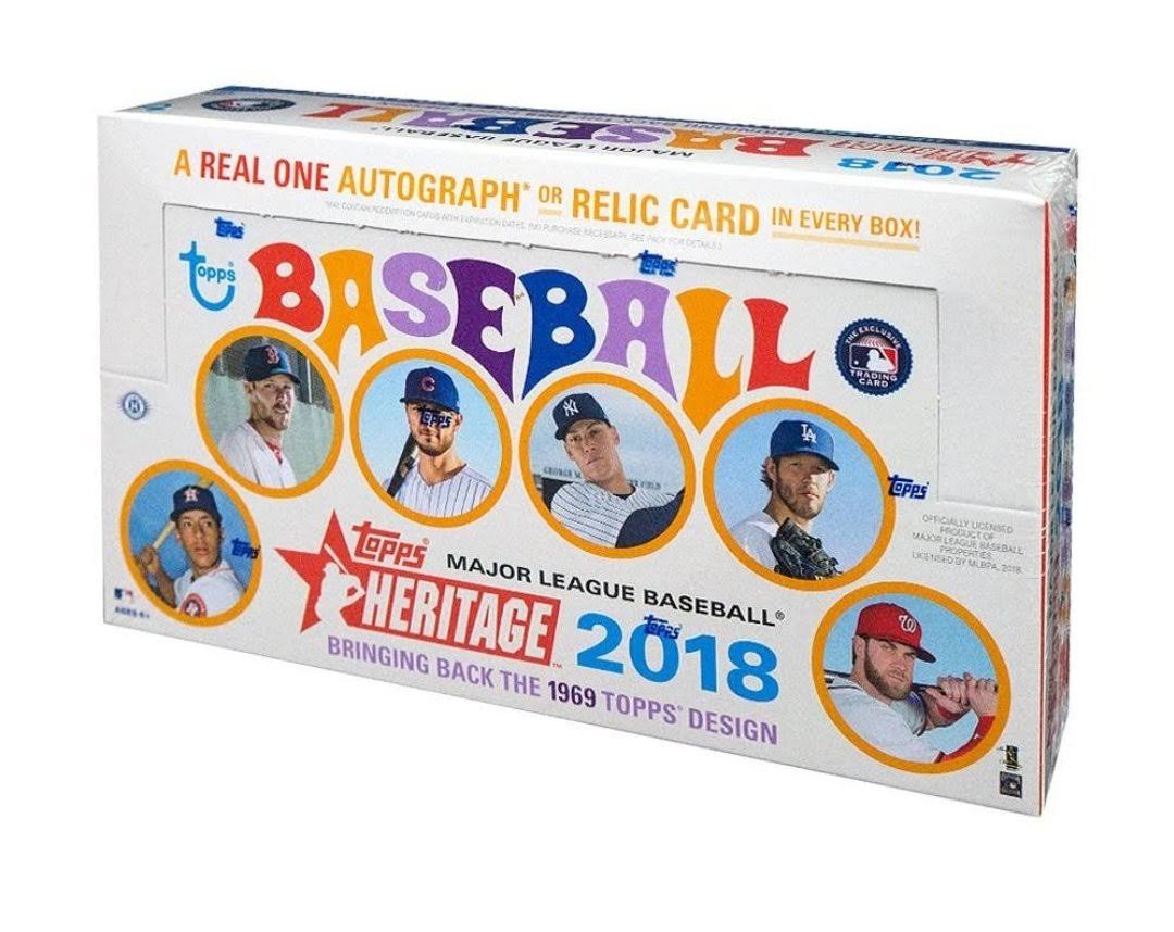 2018 Heritage Baseball Trading Card Hobby Box B52951