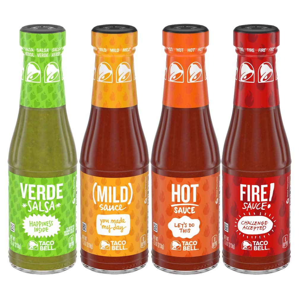 Glass Condiment Sauce Variety Pack, 4 CT K293160
