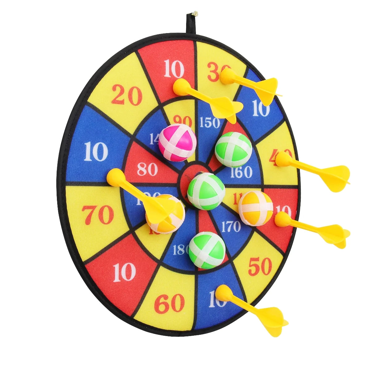 Flocking Dart Board with 4pcs Darts Dartboard Set C28133
