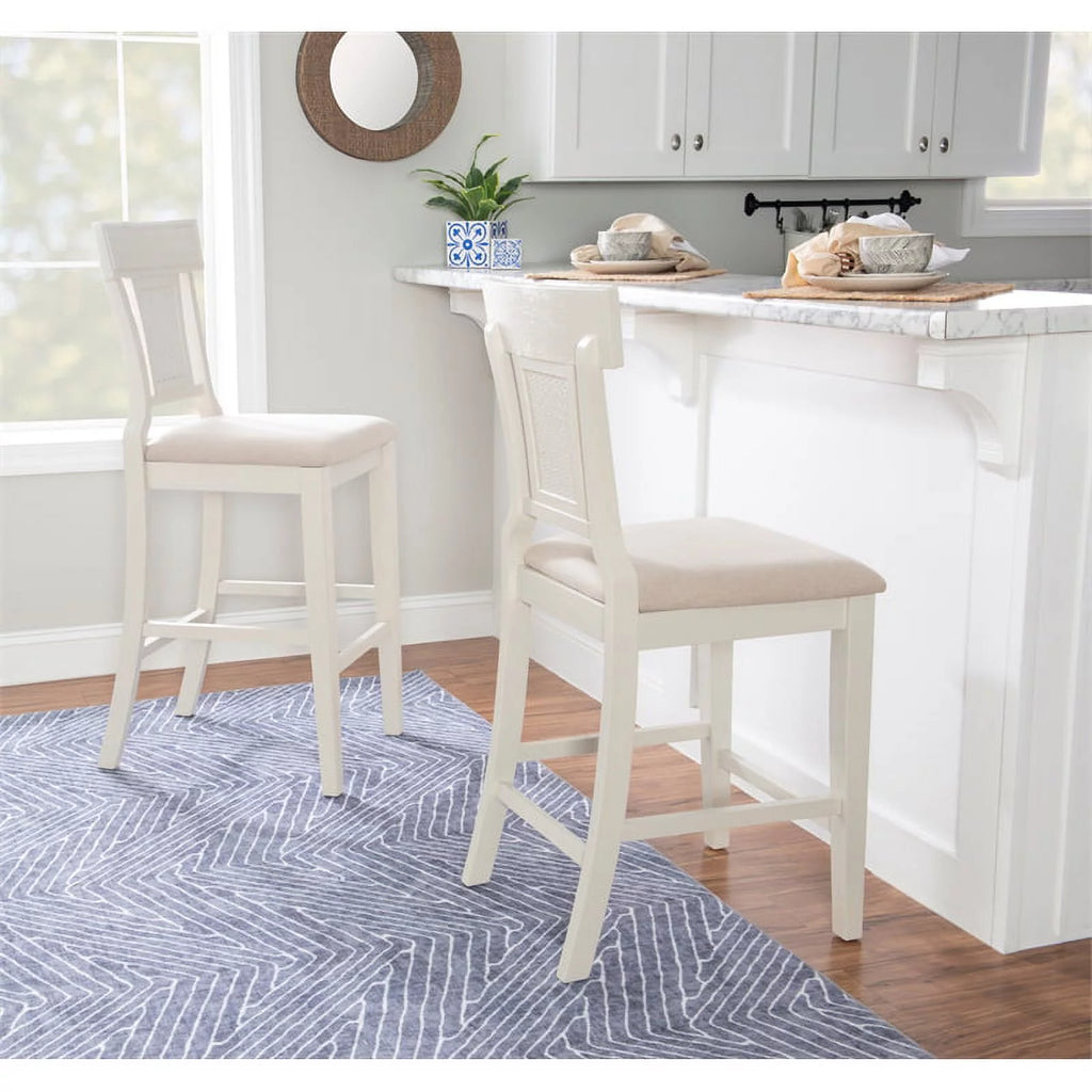 Wood Upholstered Seat Bar Stool F369025