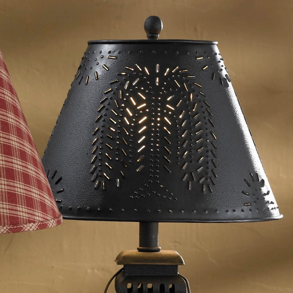 Black Metal Willow Shade 12"D A8093