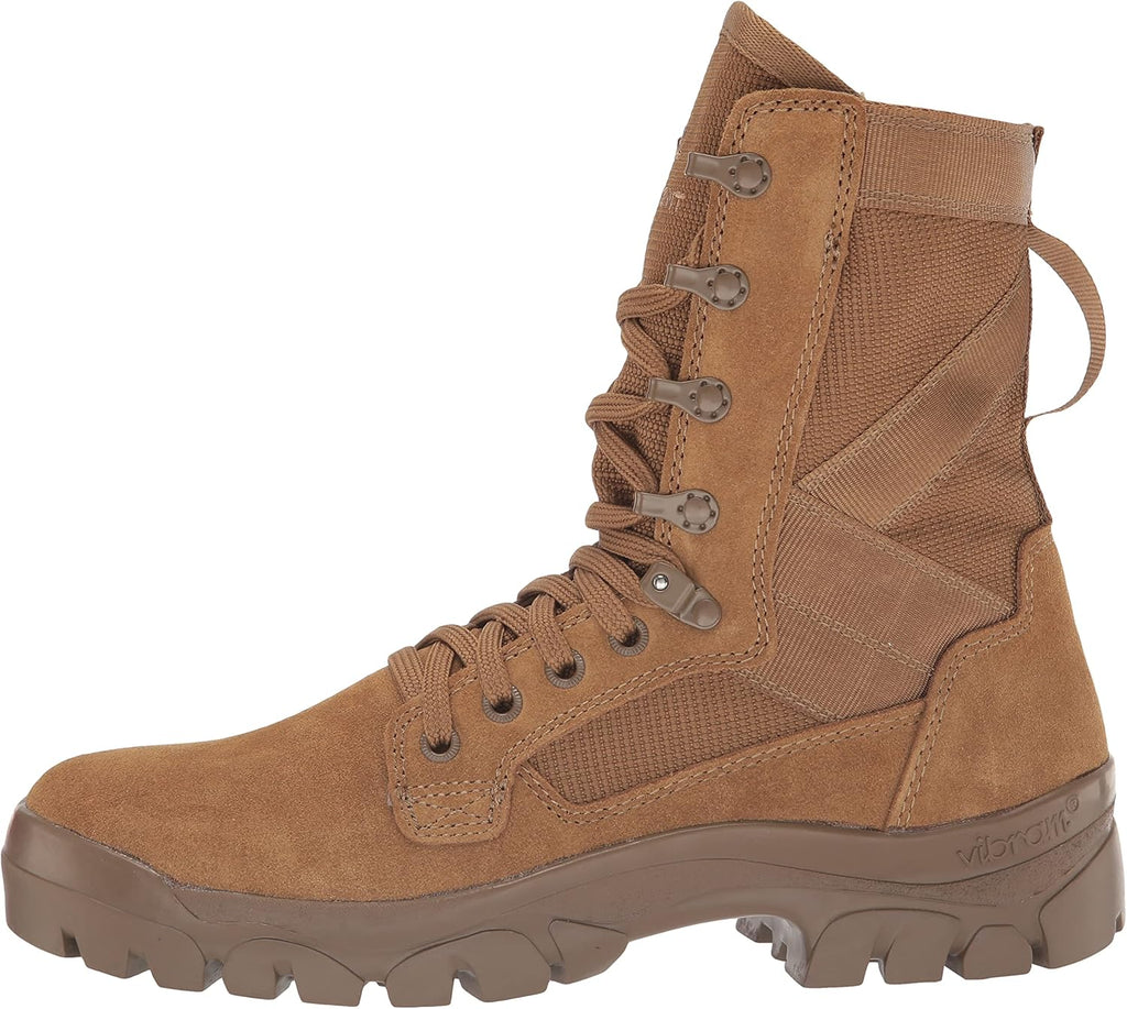 Men's Suede Leather Tactical Hiking Boots, Coyote, 13 X749