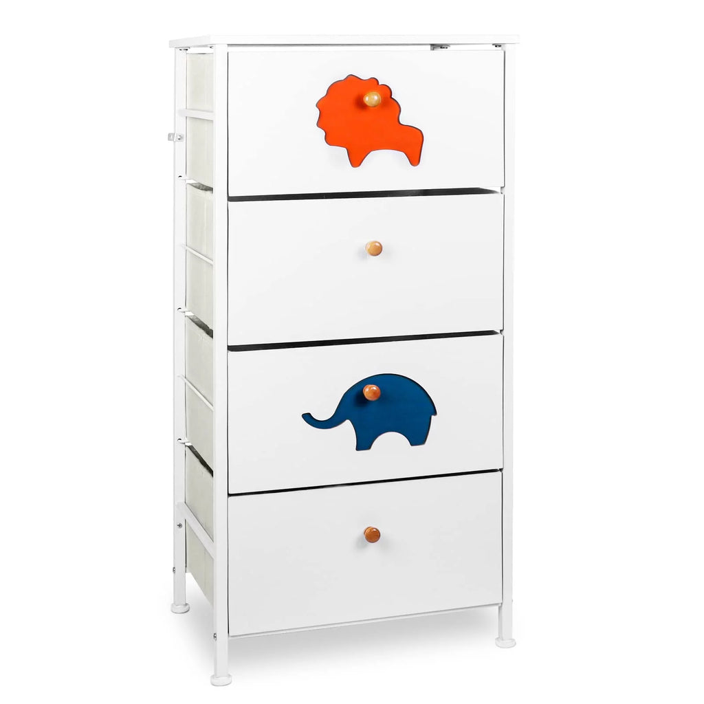 White 5 Drawer Dresser C134