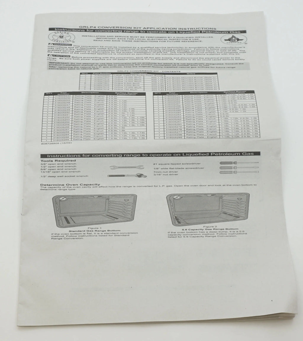 LP conversion kit T361