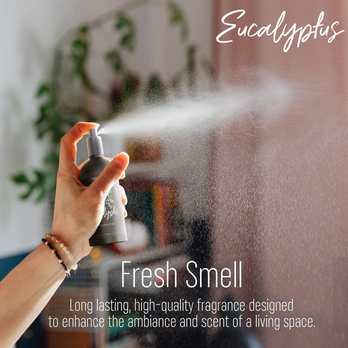 Room Spray Air Freshener Spray Essential Oil Mist (Eucalyptus, 4oz) K797
