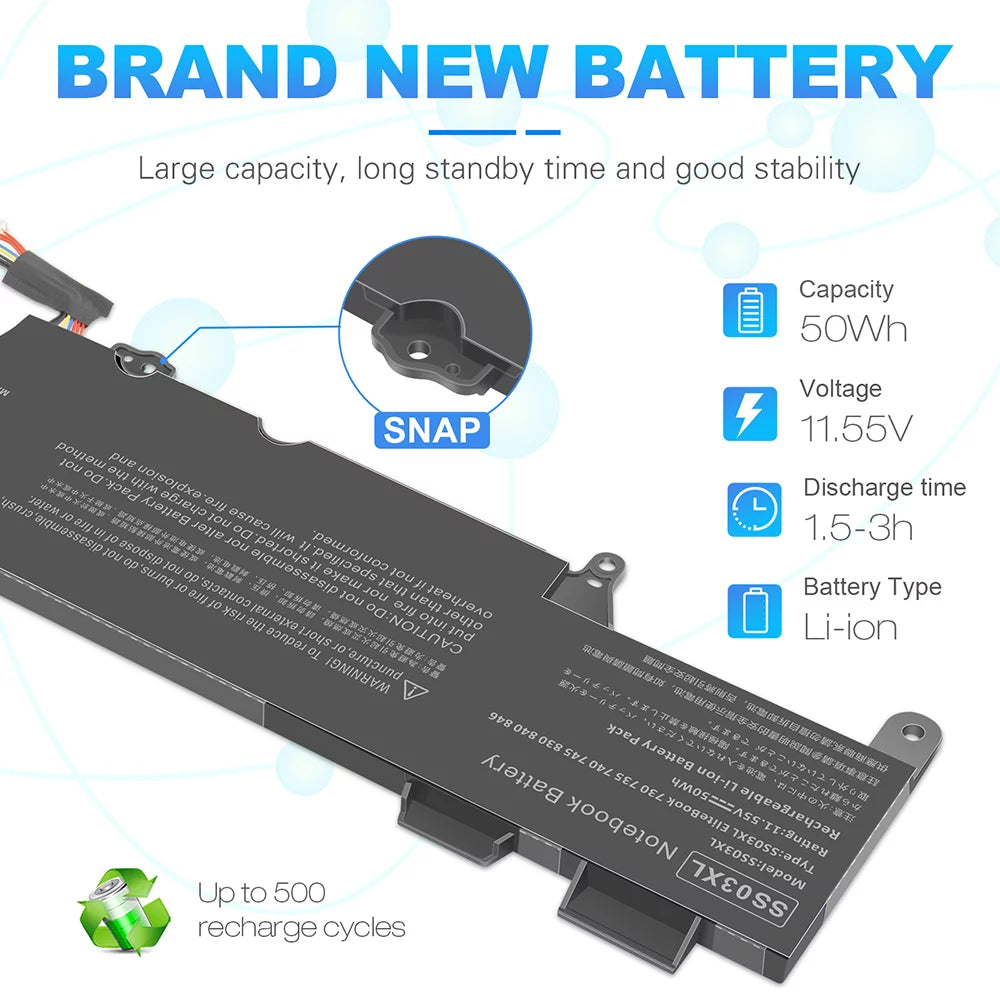 Battery for Hp EliteBook 735 740 745 830 836 840 846 W92900